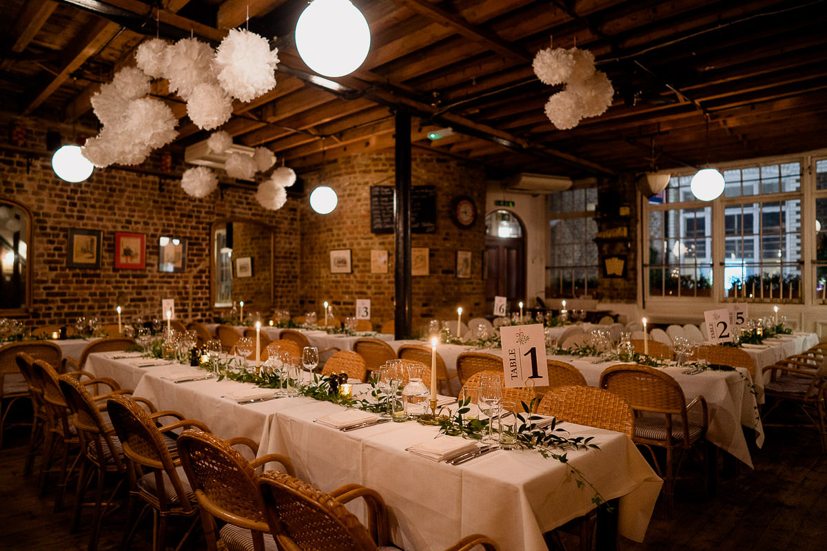 Kitty and Ed's CharterHouse Wedding in London 49 044 cafe du marche london