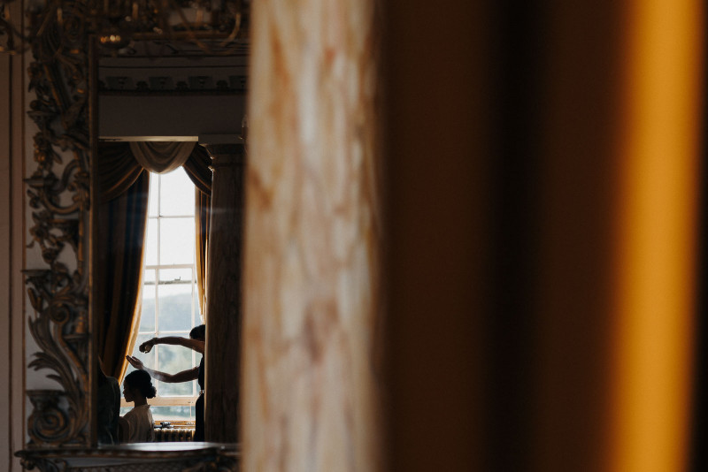 Dress Designer: @elenamorar_official Dress Boutique: @londonbridecouture Bouquet: @stockflorist Hair and make up: @charlismithhairmakeup Wedding Shoes: @charlottemillsshoes Earrings: @ivoryandco @laceandfavour Venue: @gosfieldhallweddingvenue Videographers @hdmoments